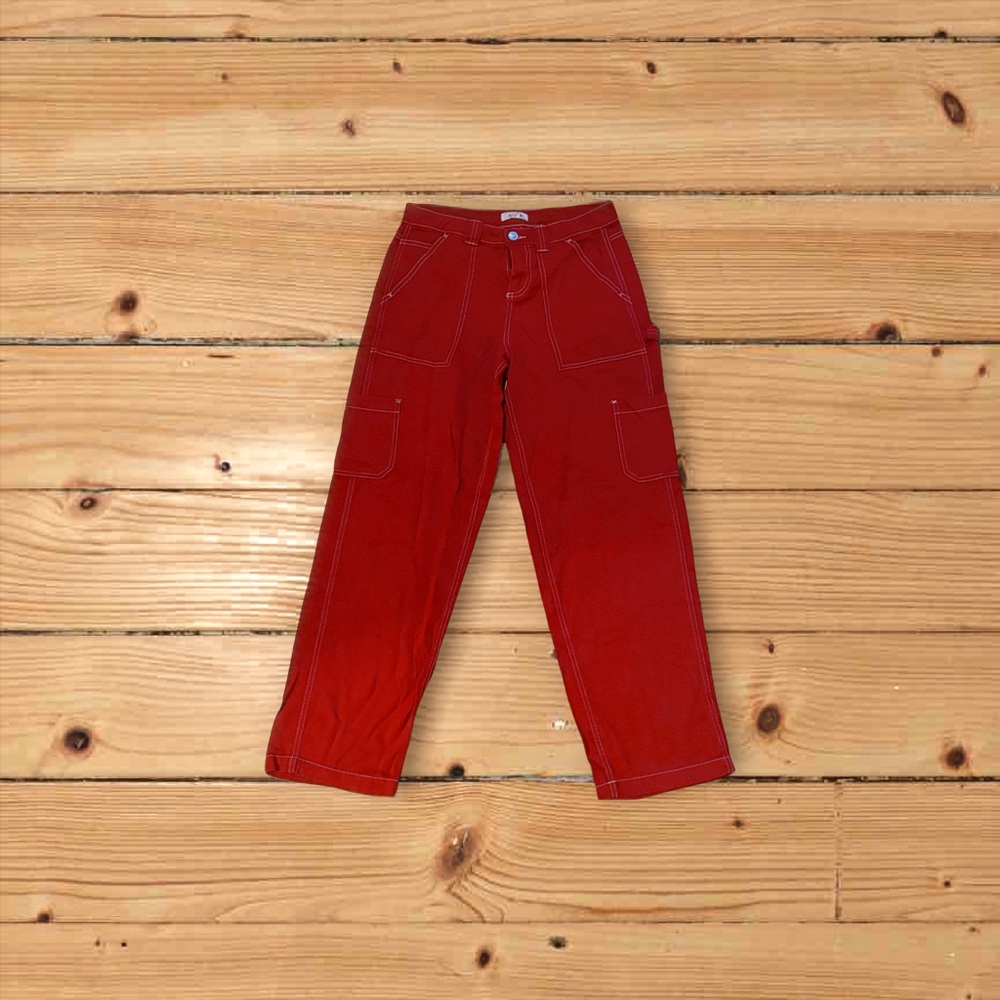 GARAGE RED CARPENTER PANTS